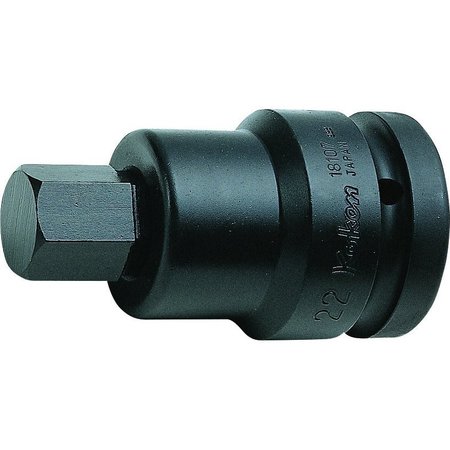 KO-KEN Bit Socket 24mm Hex 98mm 1 Sq. Drive 18107.22-24